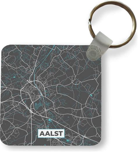 Sleutelhanger Uitdeelcadeautjes België Aalst Stadskaart Kaart