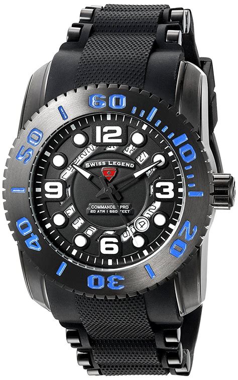 Swiss Legend Men S Commander Pro Swiss Quartz Stainless Steel Casual