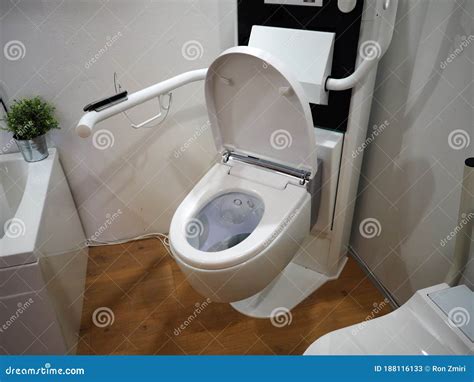 Public Handicapped Toilet For People With Disabilities Stock Image