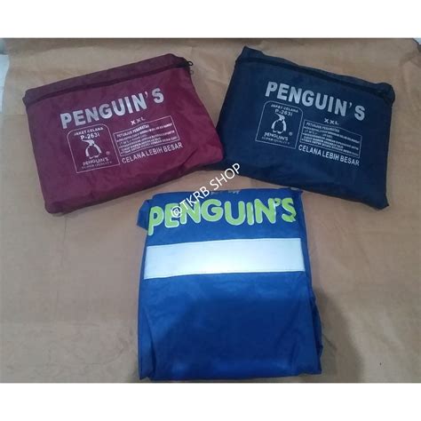 Jual Jas Hujan Penguin S P I Nylon Xxl Setelan Jaket Celana Shopee