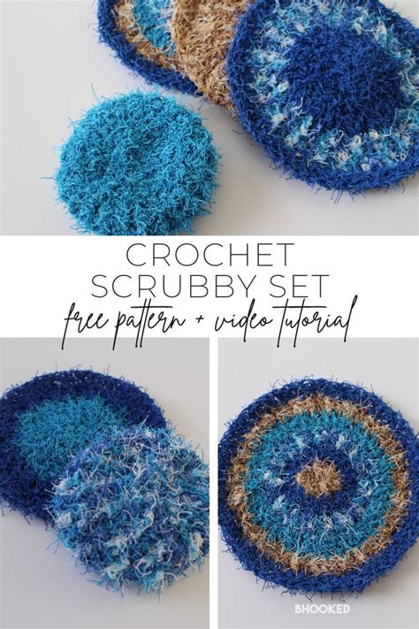 Crochet Scrubby Set Free Pattern Tutorial