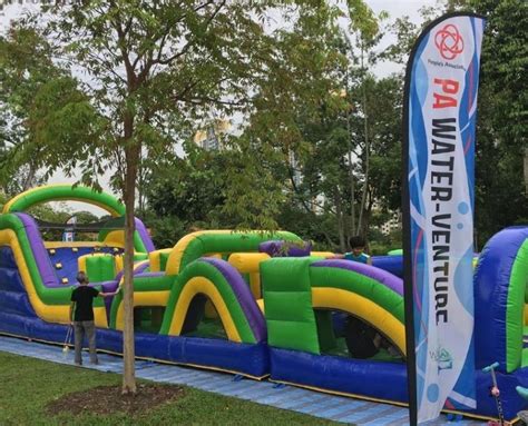 Sports Obstacle Challenge Soc Inflatable Singapore Carnival Wiz