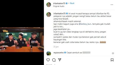 Pantas Irfan Hakim Sampai Masuk Rumah Sakit Video Ini Jadi Bukti Awal