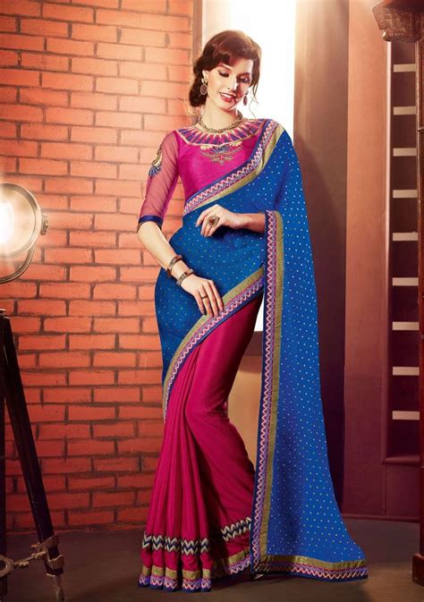 Half And Half Party Wear Sarees Factory Sale Bellvalefarms