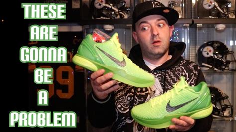 Early Look Kobe Protro Grinch Review On Feet Youtube