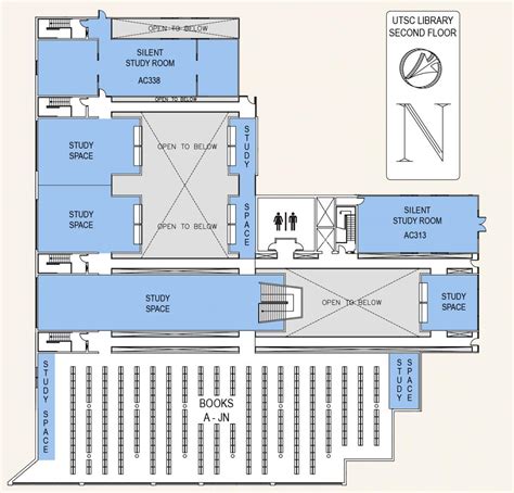 University of Toronto Scarborough campus library second floor map - Map ...