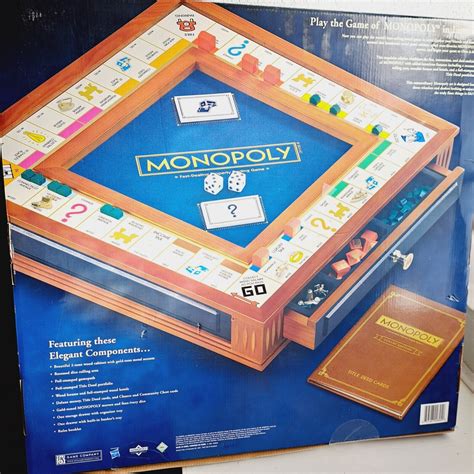 Winning Solutions Monopoly Luxury Edition With Wooden Game Board