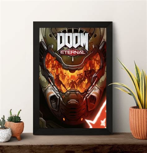 Doom Eternal Video Game Poster High Quality Print Photo Wall Art Canvas ...