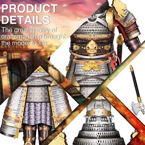 Piececool D Puzzle Hundred Battles Armor Diy Metallic Nano Puzzle No