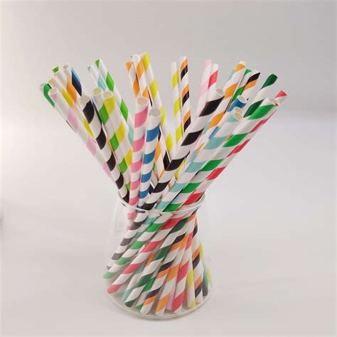 Color Striped Paper Straws Manufacturer Supplier And Exporter