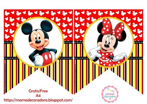 Mam Decoradora Free Printable Kit Imprimible Kit Imprimible Mickey