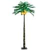 Lightshare 9 Ft Green Pre Lit LED Palm Artificial Christmas Tree With