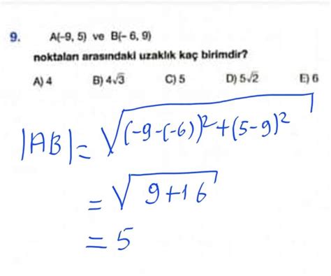 Matematik Analitik Geometri 2 Sorumatik