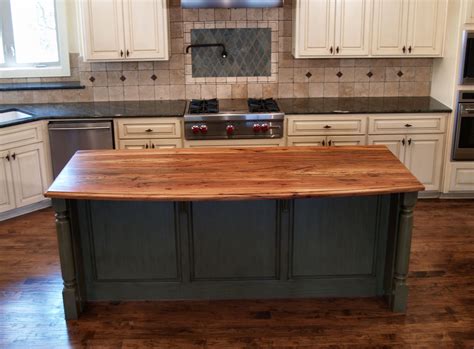 Stained Butcher Block Countertop Kitchen Island At Carrie Crawford Blog