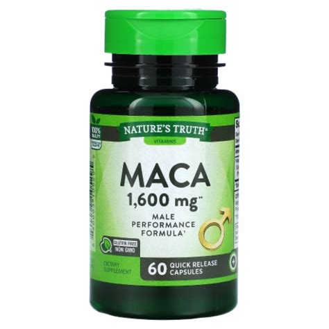 Nature S Truth Maca 1 600 Mg 60 Quick Release Capsules 60 Count Kroger