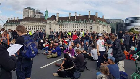 Extinction Rebellion Protesters Bring Central London To A Halt As