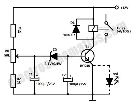 On Off Timer Relay Circuit Diagram