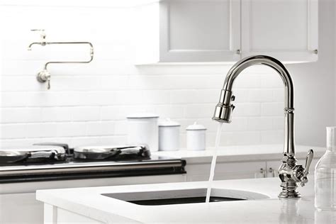 20+ Inspiring Stainless Steel Kitchen Faucet Ideas - SWEETYHOMEE