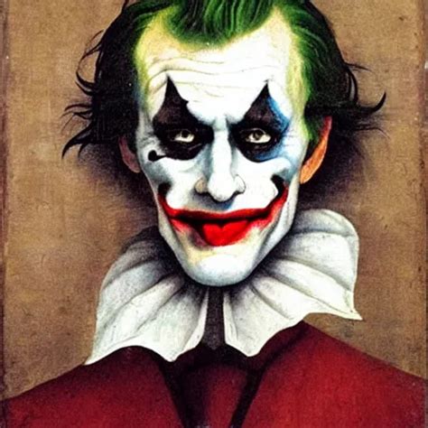 A Renaissance Style Portrait Painting Of The Joker Stable Diffusion