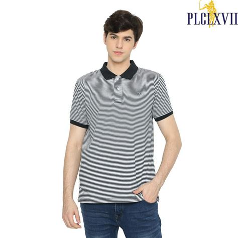 Jual Plclxvii Polo Shirt Pria Salur Logo Kecil Shopee Indonesia