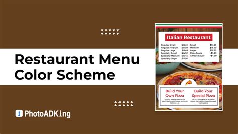 Restaurant Menu Color Scheme Tips