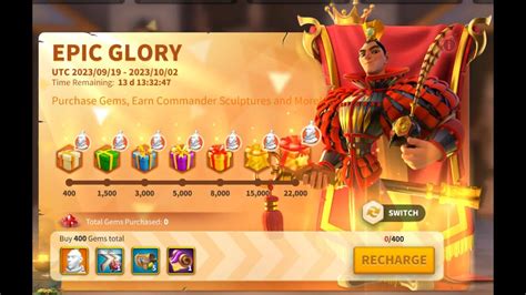 Rise Of Kingdoms Epic Glory Event 2023 And The New Commander Liu Che