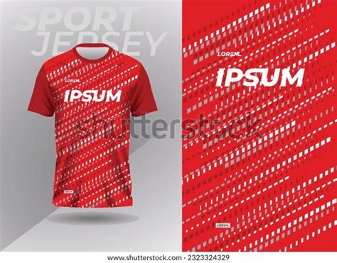 Red Sports Jersey Football Soccer Jersey Stock Vector (Royalty Free ...