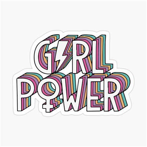 Girl Power Sticker For Sale By Deathtoprint Girl Power Stickers