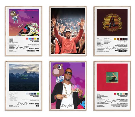 Amazon Kanye West Music Album Cover Poster Print Canvas Wall Art