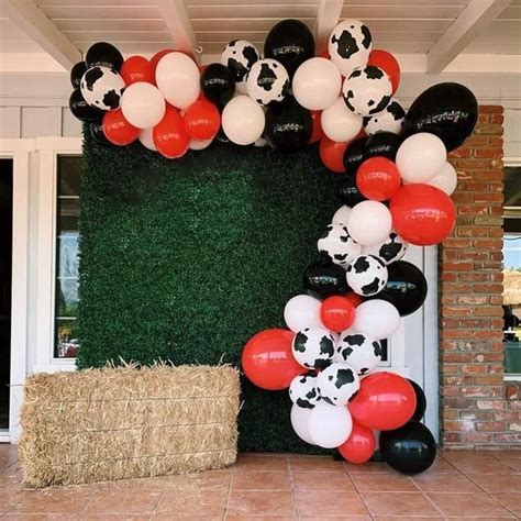 Pcs Balloon Garland Arch Kit Garland Party Balloons Farm Etsy Cow