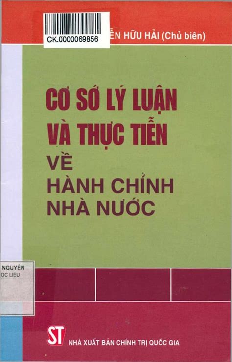 Cơ sở lý luận và thực tiễn về hành chính nhà nước Giáo trình PDF