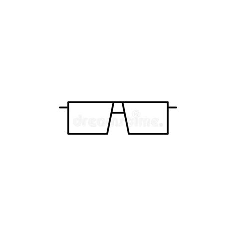 Glasses Sunglasses Eyeglasses Spectacles Thin Line Icon Vector