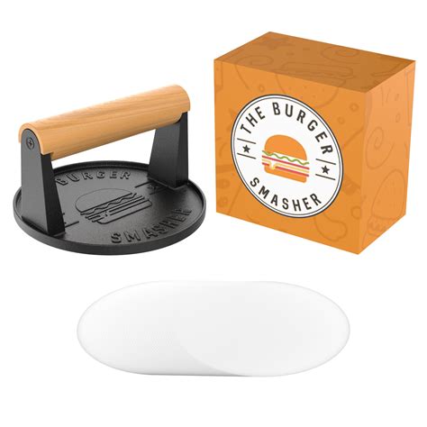 The Burger Smasher Cast Iron Burger Press Cook Perfect - Etsy Canada