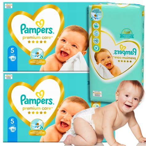 PIELUSZKI PAMPERS PAMPERSY PREMIUM CARE 5 PACK ROZMIAR 5 11 16 KG 88