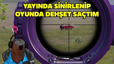 YAYINDA SİNİRLENİP OYUNDA DEHŞET SAÇTIM PUBG Mobile ONE MAN SQUAD YouTube