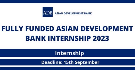 Fully Funded Asian Development Bank Internship 2023