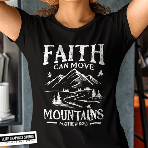 Faith Can Move Mountains Svg Scripture Svg Faith Svg Etsy