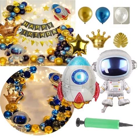 Kit De Globos Y Decoraciones Para Cumplea Os Astronauta Meses Sin