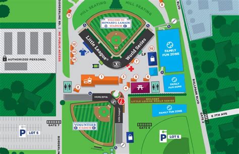 Little League World Series Complex Map Little League - Stadium Seating ...