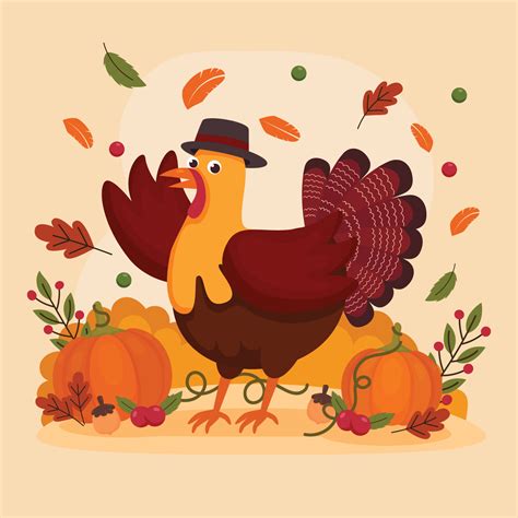 Thanksgiving Turkey Concept 12439918 Vector Art at Vecteezy