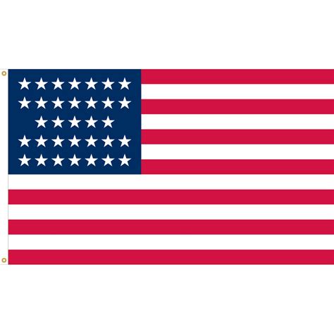 Nylon Old Glory U.S. Historical Flag - 33 Stars – Flagpoles Etc