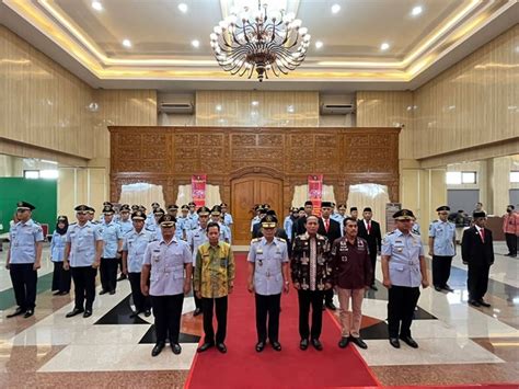 Kakanwil Kemenkumham Jateng Lantik 2 Pejabat Baru Lapas Magelang