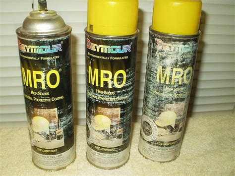 Ryder Yellow Industrial Spray Paint Mro Seymor Heavy Duty