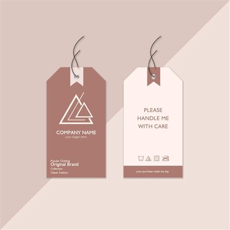 editable front   hangtag design premium ai generated psd