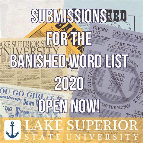 2019 Banished Word List Accepting Submissions
