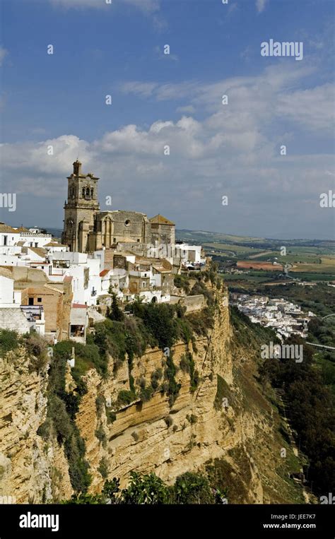 San Pedro Church Old Town Arcos De La Frontera Andalusia Spain