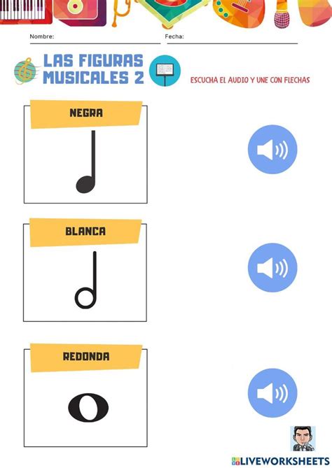 An Info Sheet With The Words And Symbols For Musical Instruments In