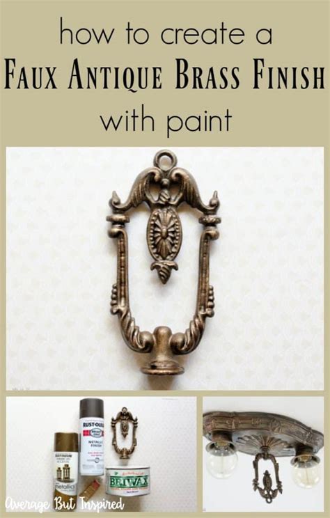 How to Create a Faux Antique Brass Finish With Paint