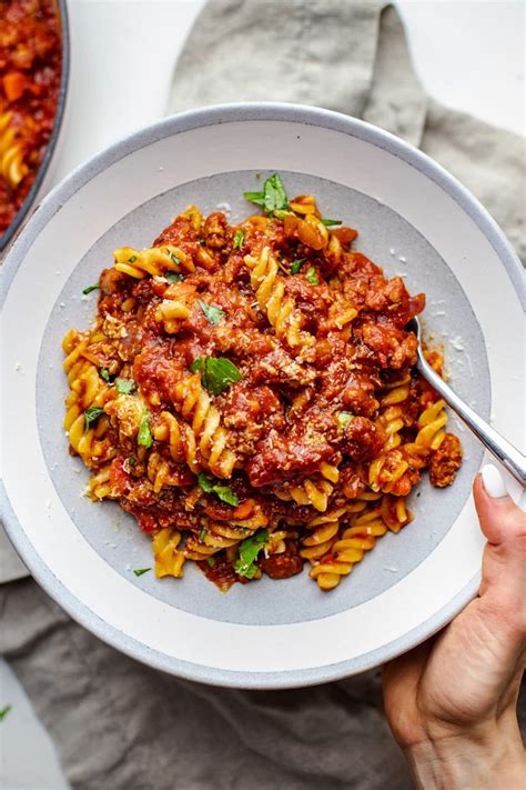 Fusilli Pasta With Sausage Ragu A Simple Palate