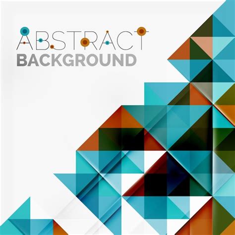 Premium Vector Abstract Geometric Background Modern Overlapping Triangles